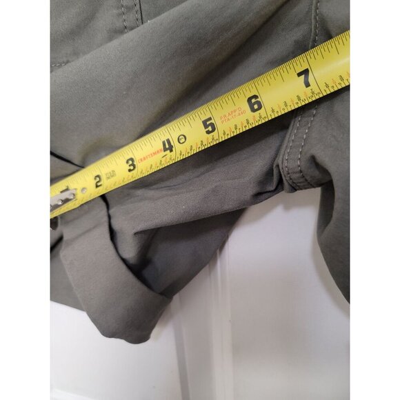 Style & Co Mid Rise Roll Cuff Shorts Size 8 Olive Green Cotton Blend - Picture 9 of 12